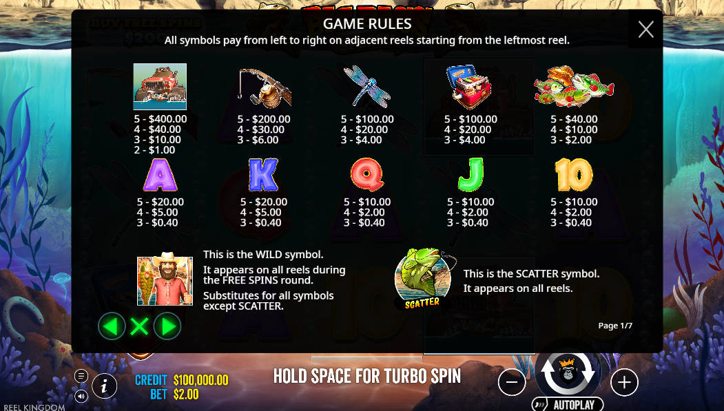 Big Bass Splash Slot - Game Rules - 711cuci1