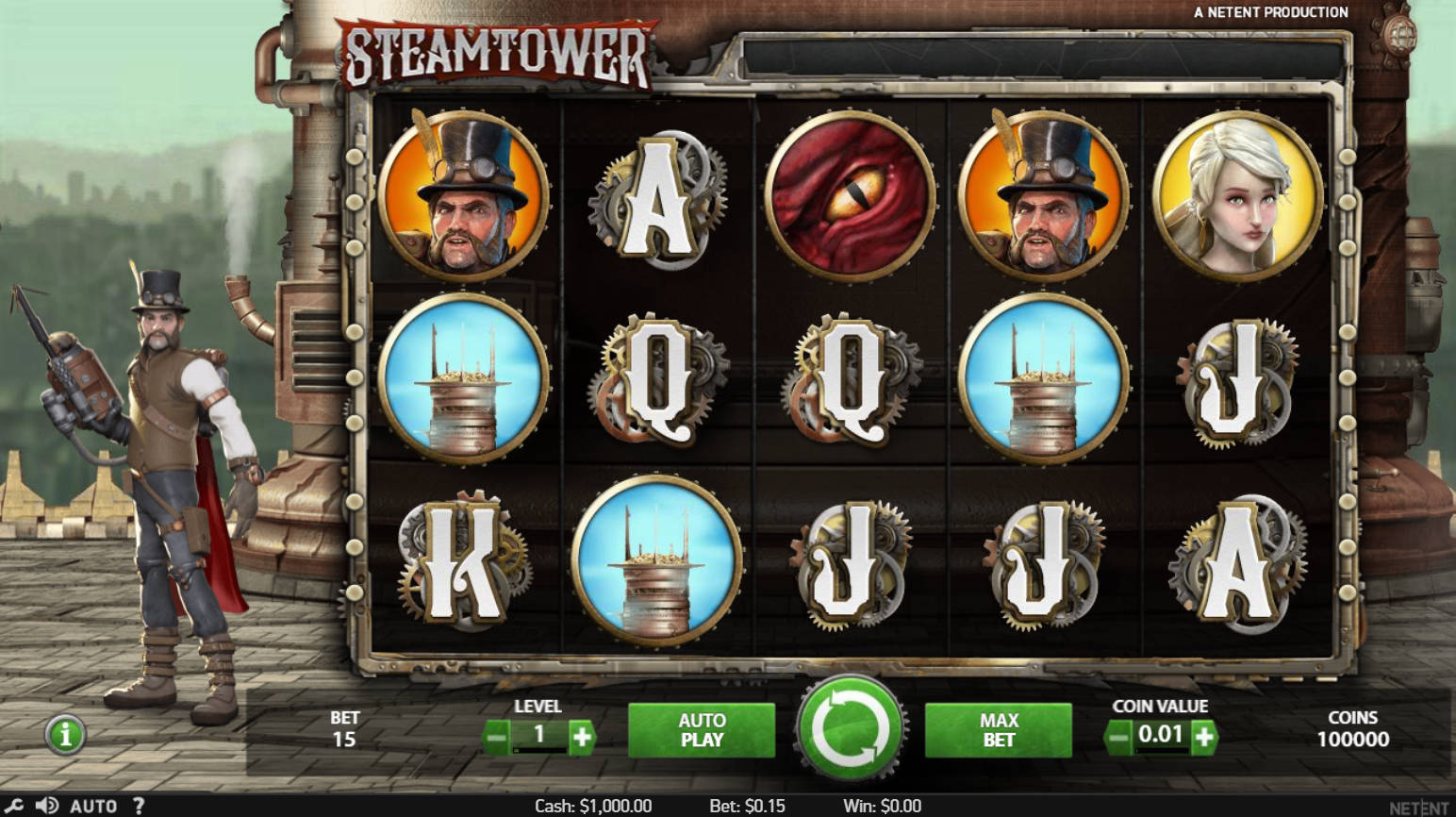 Steam Tower Slot - Interface - 711cuci1