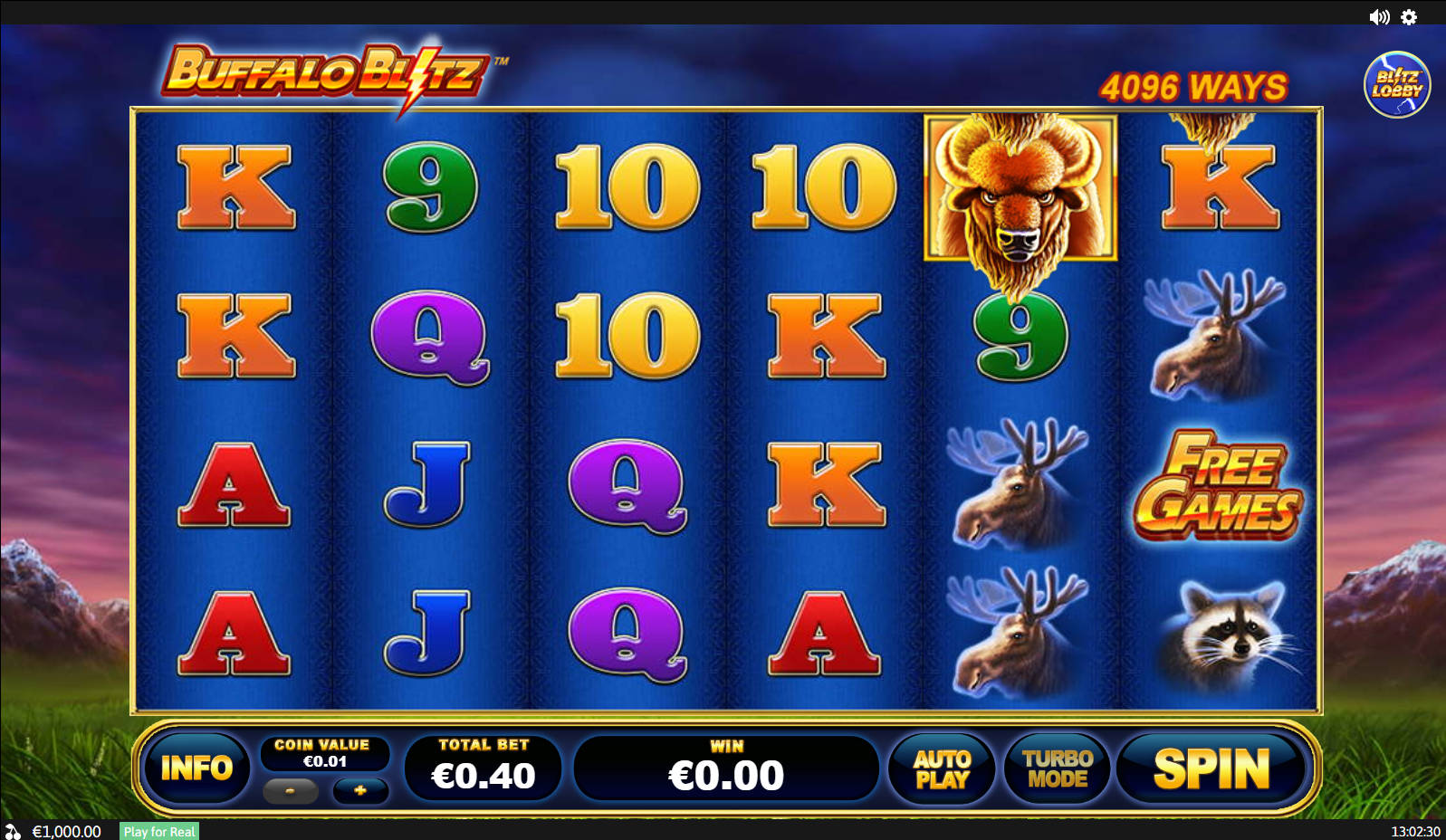 Buffalo Blitz Slot - Interface - 711cuci