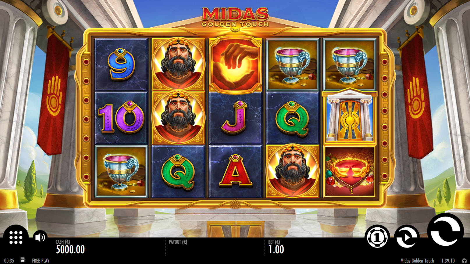 Midas Golden Touch Slot - Interface - 711cuci