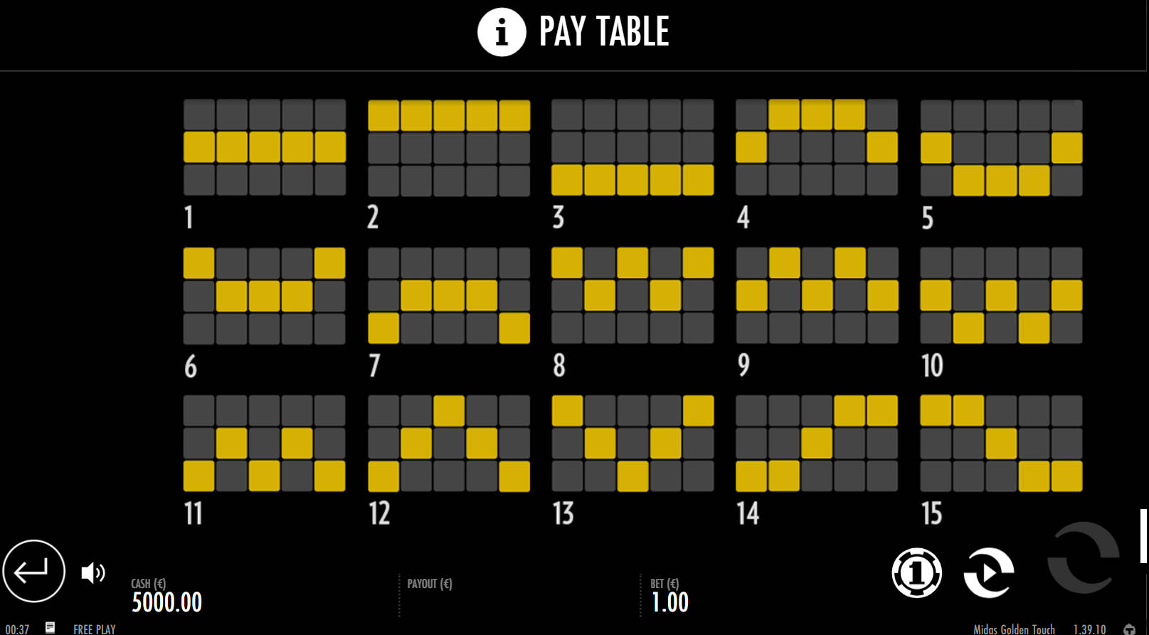 Midas Golden Touch Slot - Paylines - 711cuci
