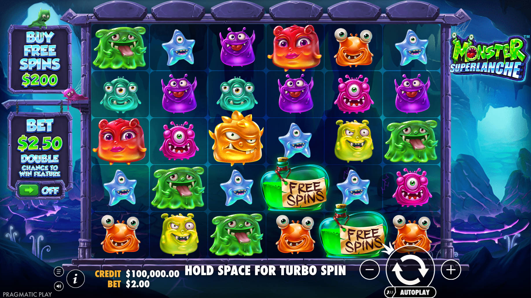 Monster Superlanche Slot - Interface - 711cuci