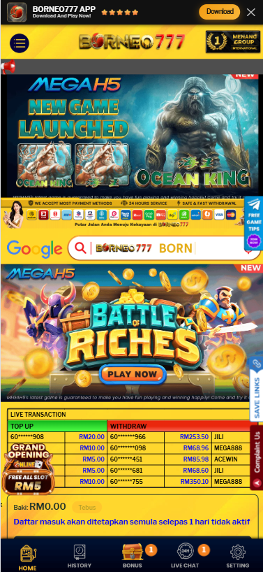 Borneo777 - Homepage - 711cuci1