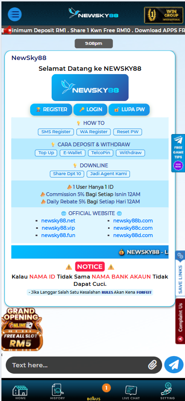 Newsky88 - Livechat - 711cuci1