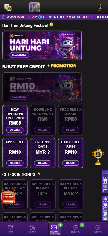 RJBET77 - Promotion - 711cuci1